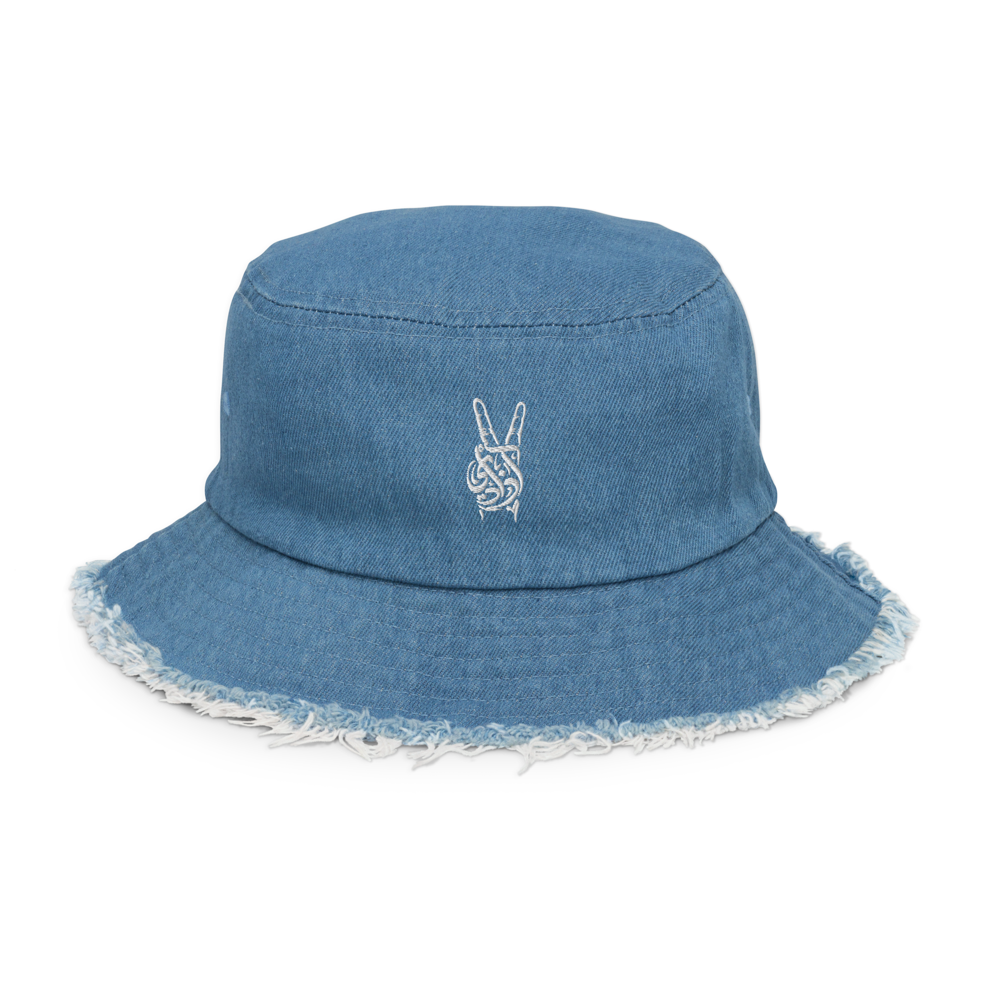 Pirouzi 'Freedom' denim bucket hat